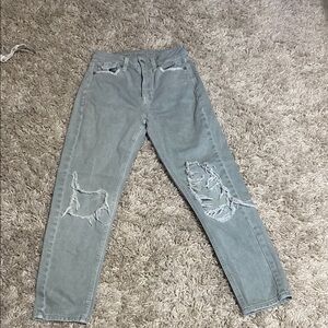 American Eagle Outfitters Light Blue Distressed Jeans